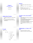 Chapter 1 Distance Adding Mixed Numbers Fractions of the same