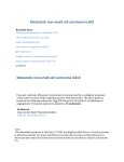 Metastatic non-small cell carcinoma icd10