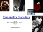 Personality Disorders (PD)