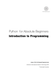 Python for Absolute Beginners - Sirindhorn International Institute of