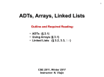 Arrays and Linked Lists