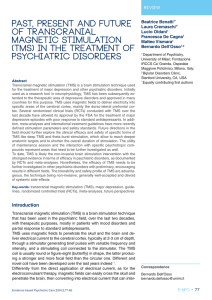 Past, present and future of transcranial magnetic stimulation (TMS