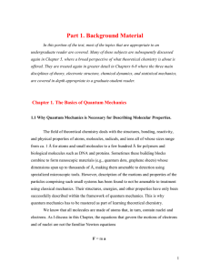 Chapter 1. The Basics of Quantum Mechanics