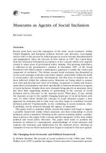 Museums as Agents of Social Inclusion