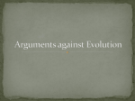 Arguments against evolution powerpoint