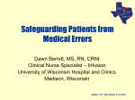 Safeguarding Patients from Medical Errors