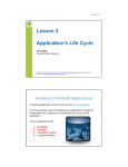 Lesson 3 Application`s Life Cycle