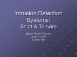 Intrusion Detection Systems: