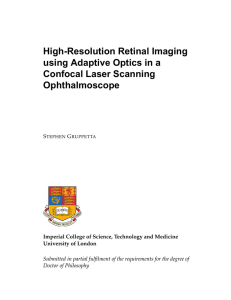 High-Resolution Retinal Imaging using Adaptive Optics in a