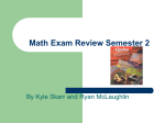 Algebra 2nd Semester Review