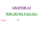 chapter 13 why do we fall ill