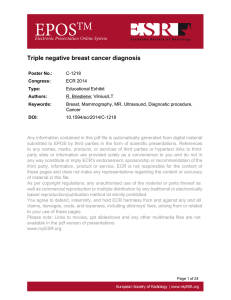 Triple negative breast cancer diagnosis