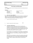 Lab #12 - Convergence and Divergence