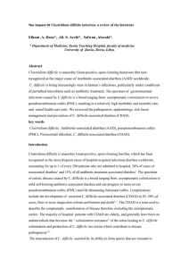 The Impact Of Clostridium difficile infection: a review of the literature