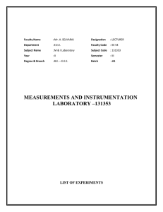 expt no 1: measurement of resistance using wheatstone bridge