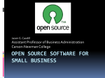 Open-source Software for Small Business Organizations