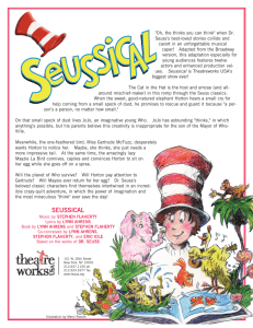 Seussical flyer - Theatreworks USA!