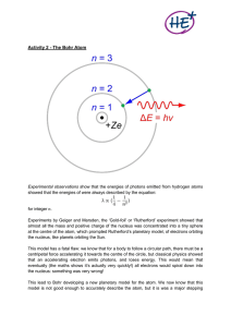 Activity 2 - The Bohr Atom