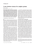 A new decision sciences for complex systems