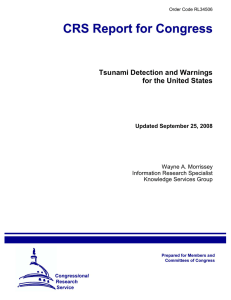 Tsunami Detection and Warnings for the United States
