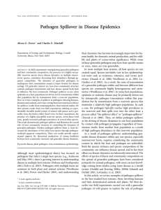 Pathogen Spillover in Disease Epidemics