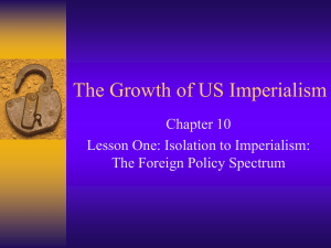 The Growth of US Imperialism