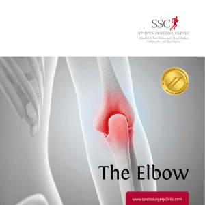 The Elbow - Sports Surgery Clinic