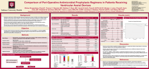 Comparison of Peri-Operative Antimicrobial Prophylaxis Regimens