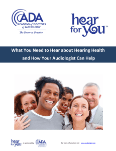 What You Need to Hear about Hearing Health and How Your