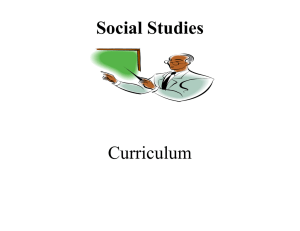 5th Grade Social Studies Curriculum