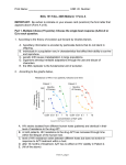 UNR ID Number: BIOL 191 FALL 2005 Midterm 1 Form A