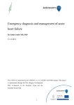 Emergency diagnosis and management of acute heart failure