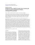 Prognostic value of NRF2 in breast cancer patients and its role as a