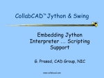 CollabCAD and Jython Scripting Presentation