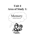 memory booklet