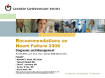 Recommendations on Heart Failure 2006