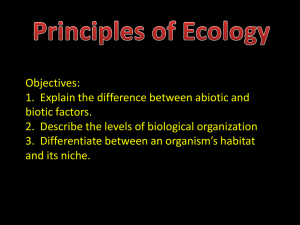 1/12/14 Powerpoint on Ecology