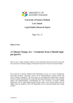 A Climate Change Act – Comments from a Finnish legal