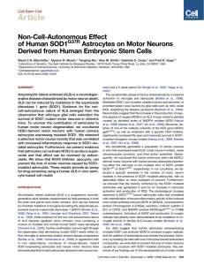 Non-Cell-Autonomous Effect of Human SOD1G37R