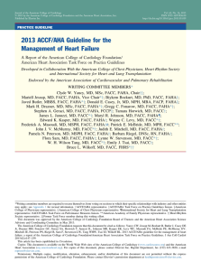 2013 ACCF/AHA Guideline for the Management of Heart Failure: A