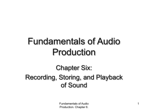 Fundamentals of Audio Production - Info