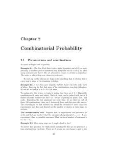 Combinatorial Probability