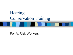 Hearing Conservation Training