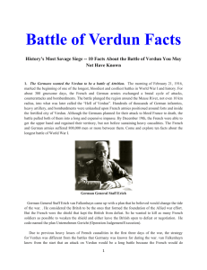 WWI Battle of Verdun Facts