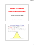 Lecture 3 - Wharton Statistics