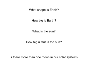 Student Generated Questions About Space
