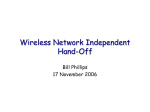 A Survey of Wireless Independent Hand-off