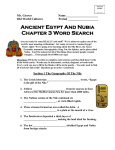 Ancient Egypt And Nubia Chapter 3 Word Search