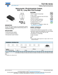 TCLT100. Series Optocoupler, Phototransistor Output, SOP