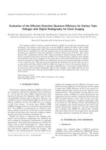 Evaluation of the Effective Detective Quantum Efficiency for Various